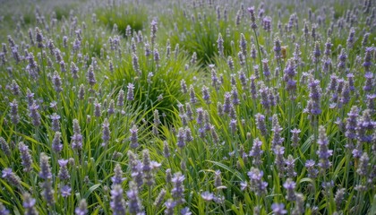 Fototapeta premium Tranquil lavender countryside views