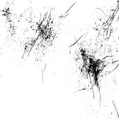 scratched and old grainy Distressed texture Grunge background, Vintage worn pattern with scratches, The black and white surface is covered with scratches and grainy overlay grunge effects.