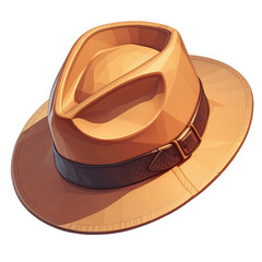 Close-up view of vintage fedora hats at urban fashion boutique showcase