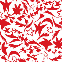 Tropical pattern, floral, leaves. Digital print in Repeat (rapport), Resolution 300 DPI, ideal for fashion, decoration and stationery.