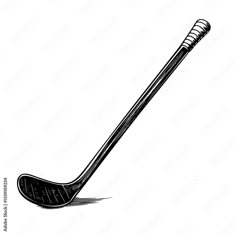 Poster golf club rests on a plain background highlighting its elegant design and functionality for players 