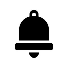bell vector icon isolated on transparent background