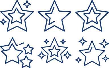 Fototapeta premium set of stars