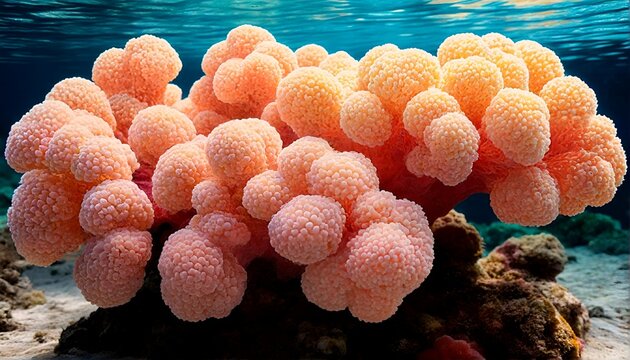 Coral Reef and Sea Floor Underwater.
