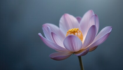 Fototapeta premium Delicate lotus flower nature photography calm environment close-up view