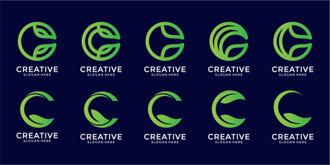 Pixel Art Logo Designs Collection In Dark Background