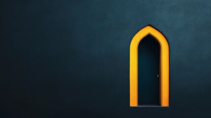 Fototapeta premium Bold archway invites curiosity and wonder Generative AI