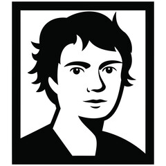 Elegant Man Icon Silhouette Vector Isolated Black Design for Transparent Backgrounds