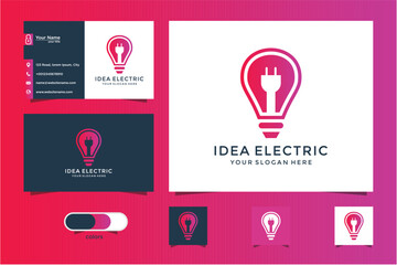 Pixelated Lightbulb Logo Design System Business Branding Identity Kit