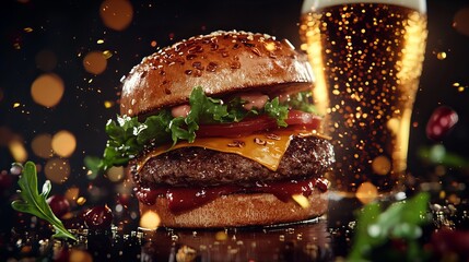 Detailed visual representation of raul.of Digital illustration artwork portraying a burger and  b2fbe1e5 d5ca 4979 a106 20a342eaa9d2 1 174417 showing