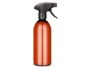 Amber Spray Bottle with Black Trigger
