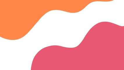 Pink and orange cute wave abstract background