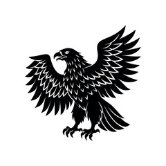 Obraz premium eagle with wings and shield