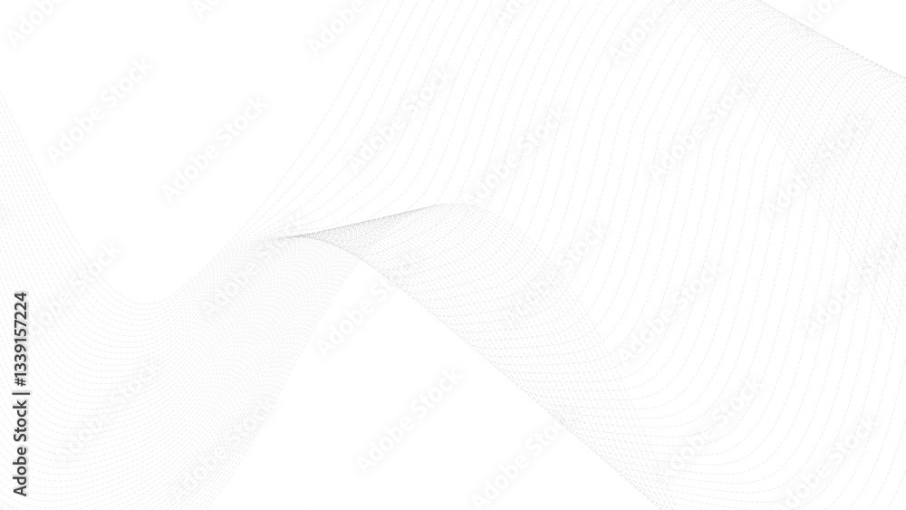 Poster abstract halftone flowing wavy colorful gradient dots shape isolated on transparent background. digi