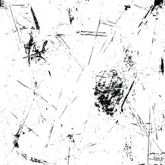 Vintage worn pattern with scratches, The black and white surface is covered with scratches and grainy overlay grunge effects, scratched and old grainy Distressed texture Grunge background.