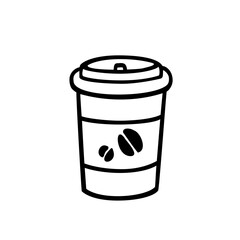 シンプルなコーヒーのイラスト素材