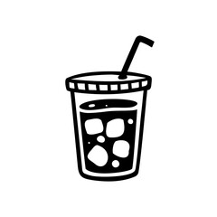 シンプルなドリンクのイラスト素材