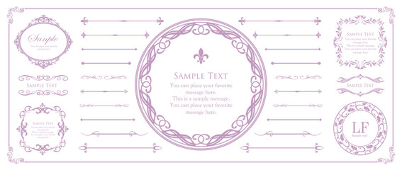 アンティークなフレームデザイン