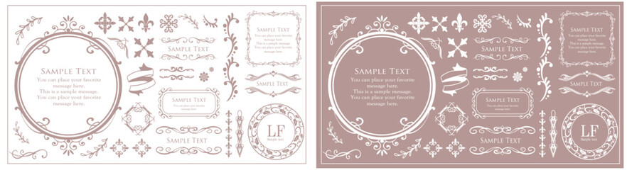 アンティークなフレームデザイン