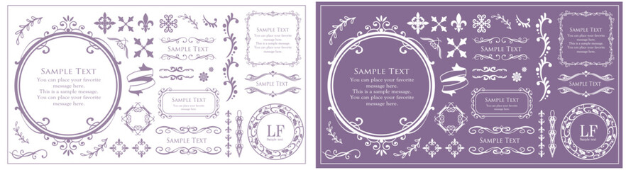 アンティークなフレームデザイン