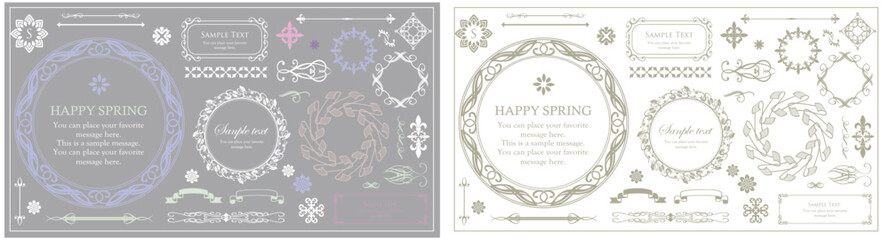 アンティークなフレームデザイン