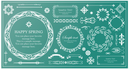 アンティークなフレームデザイン