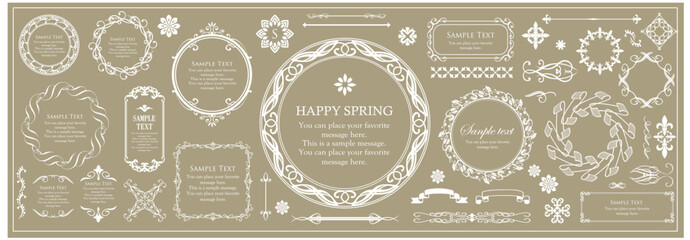 アンティークなフレームデザイン