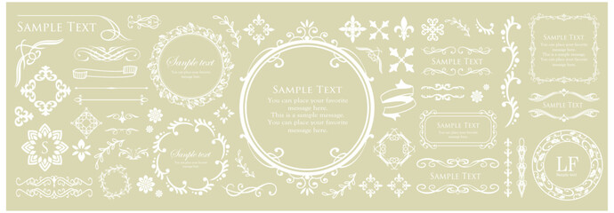 アンティークなフレームデザイン