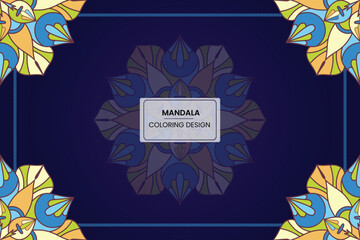 Obraz premium Luxury Mandala Background Art Premium Vector