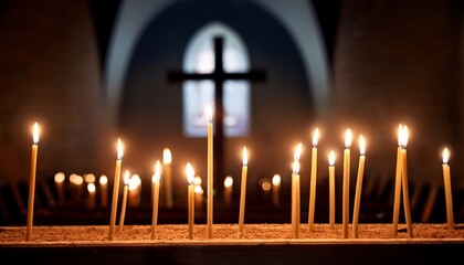 candles in church