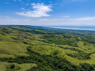 Obraz premium East Sumba, East Nusa Tenggara , Indonesia – 03. 30. 2024 – Waingapu City as seen from the western hills of the city