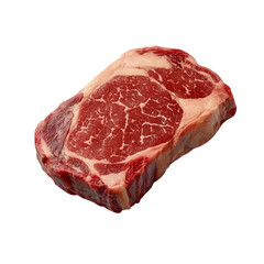 Obraz premium Rib eye steak beef for steak isolated on a transparent background.