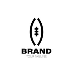 Football Logo. Football Logo Design. Football Logo Brand. Football Logo Vector Design Isolated on White Background