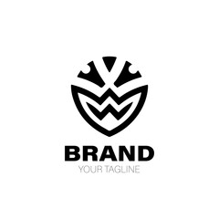 Football Logo. Football Logo Design. Football Logo Brand. Football Logo Vector Design Isolated on White Background