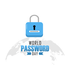 Vector graphic of World Password Day for World Password Day celebration.