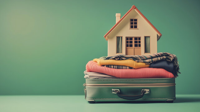 Model of home in the suitcase: relocation and new beginnings concept