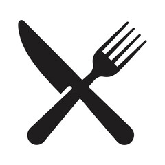 icon fork and knife sign vector illustration