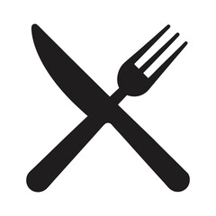 icon fork and knife sign vector illustration