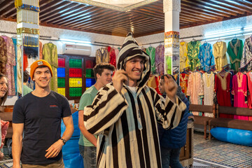 Fototapeta premium shopping in the media of Fes