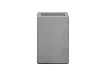 concrete planter isolated on white background. design outdoor