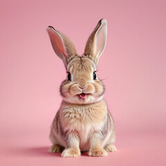 Obraz premium Adorable and Soft Baby Bunny Illustration