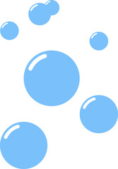 Fizzy Drink, Water Bubble, Soap foam bubbles suds framing shower gel, shampoo, shaving, mousse. Soda Drops Silhouette Icon Set. Soap Symbol Collection. Isolated Vector Illustration.