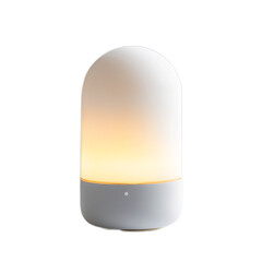 Obraz premium Modern Minimalist Table Lamp with Soft Glow for Living Room, Bedroom, or Office Interior Decoration and Ambiance Enhancement