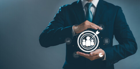 Customer Relationship Management, CRM , Customer Service Concept, Online Digital Marketing,...