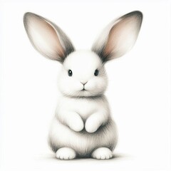 Obraz premium Elegant Bunny Illustration