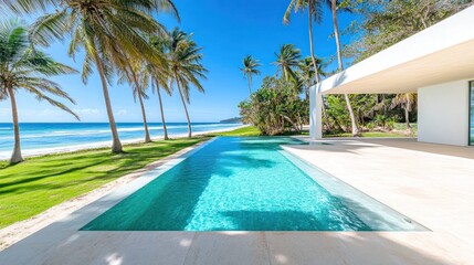 Luxury Beachfront Villa with Infinity Pool and Ocean View