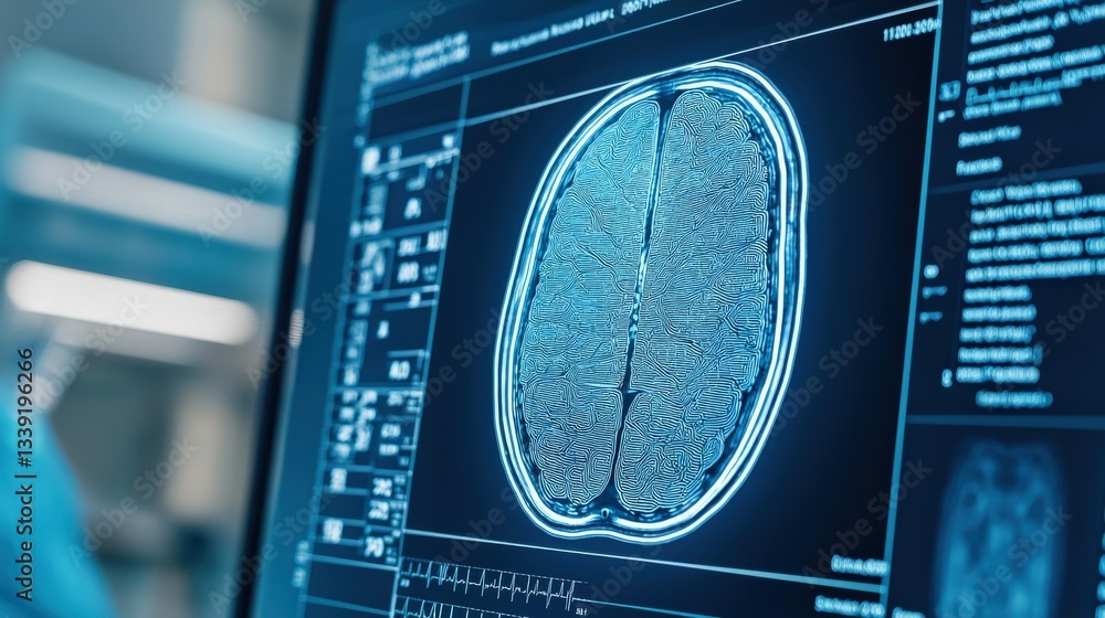 Poster advanced brain imaging with digital display and data analysis tools