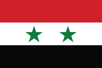 National flag of Syria vector image
