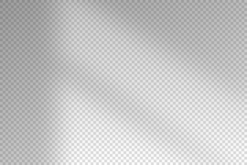 Light from shadow from window isolated on white background. Reflection shadows on wall. Sun ray. Overlay effect shade blinds. Horizontal shading for design print. Reflected beam. Vector illustration