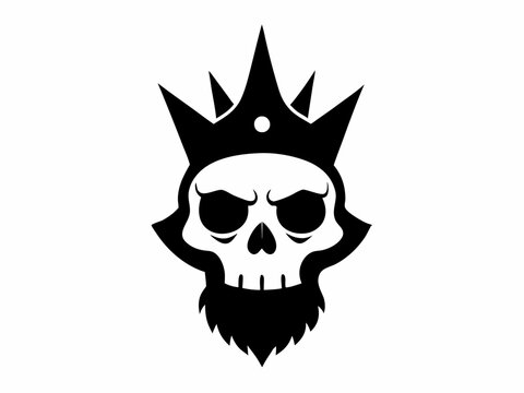 recommend clip art: Skull Wearing a Crown silhouette,King crown on skull clipart